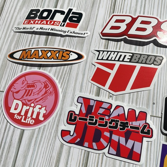 🆕🚗 Racing Mechanic Garage Toolbox Waterproof Stickers 10 Piece - LOT #3 - Picture 2 of 5